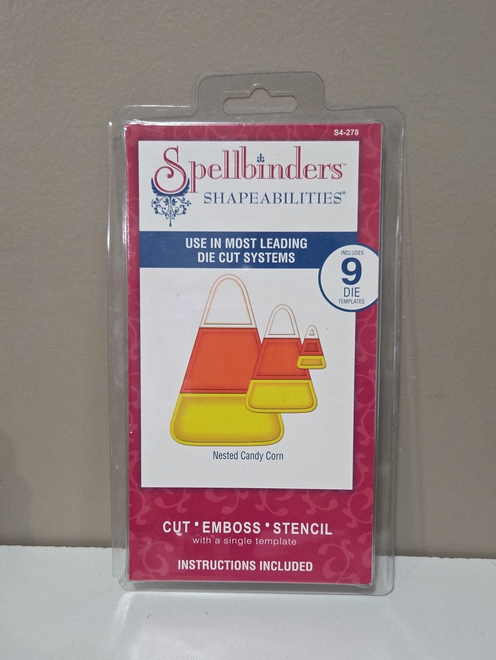 Candy Corn Metal Die Templates